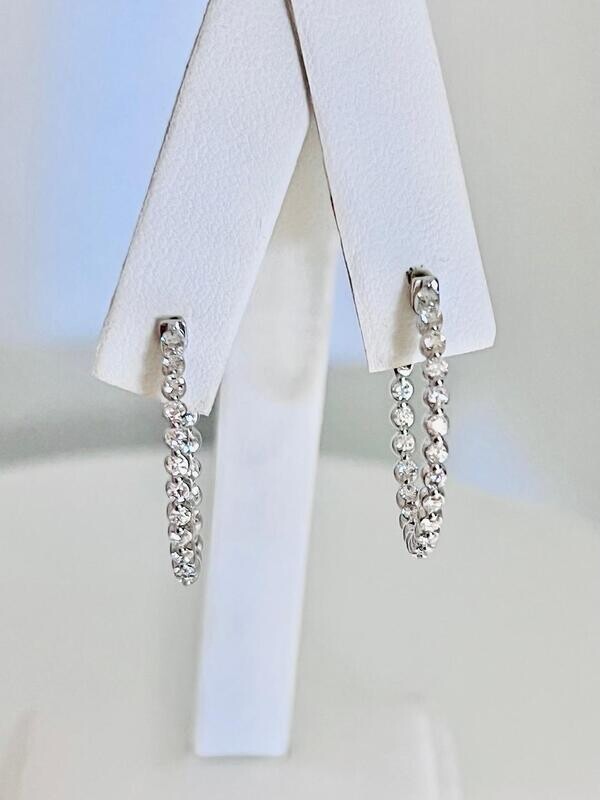 DIAMOND HOOP EARRINGS