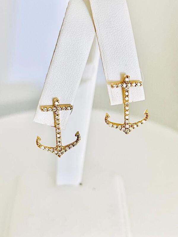 ANCHOR DIAMOND EARRINGS