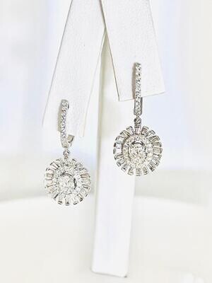 DANGLING DIAMOND EARRINGS