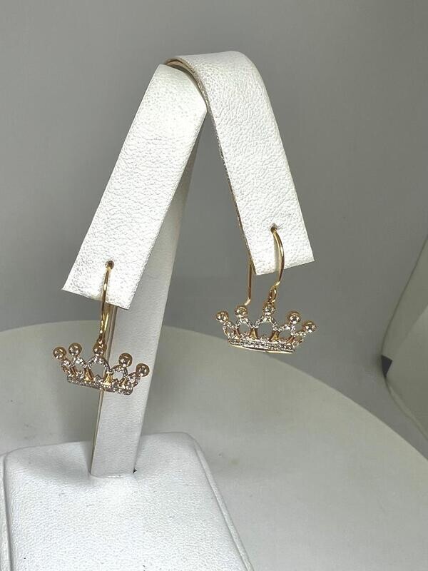 CROWN DIAMOND EARRINGS