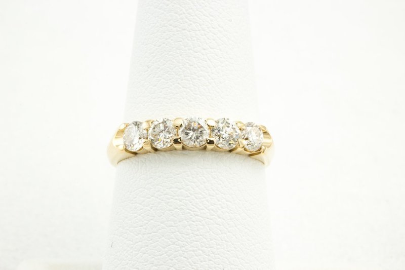 Five Diamond Wedding Band