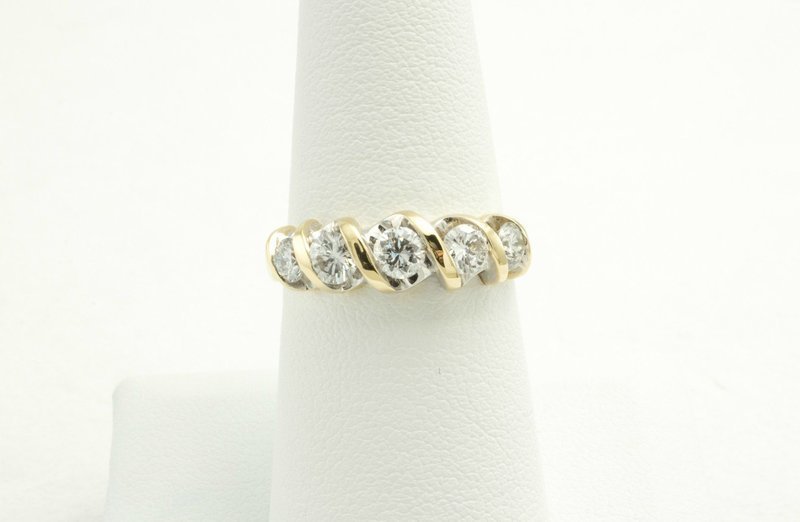 Five Diamond Wedding Band
