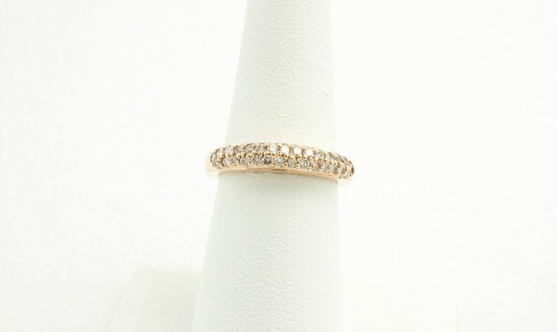 Rose Gold Diamond Wedding Band