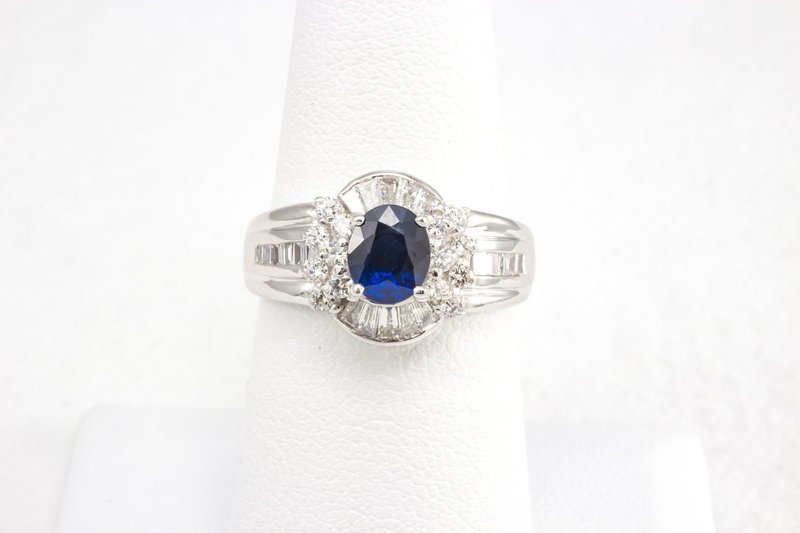 Sapphire and Diamond Ring