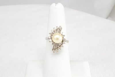 Pearl and Diamond Ring