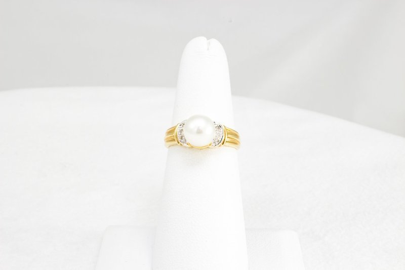 Diamond and Pearl Ring