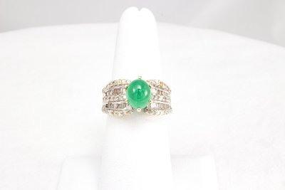 Emerald and Diamond Ring