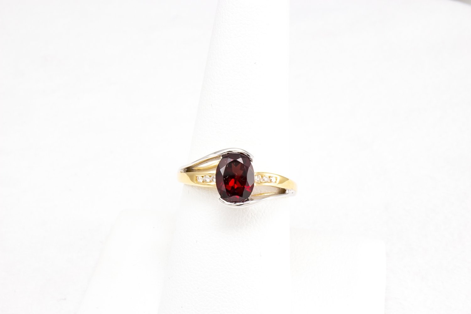 Garnet and Diamond Ring