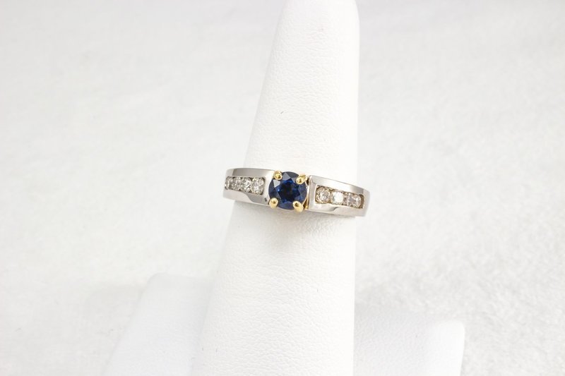Sapphire and Diamond Ring