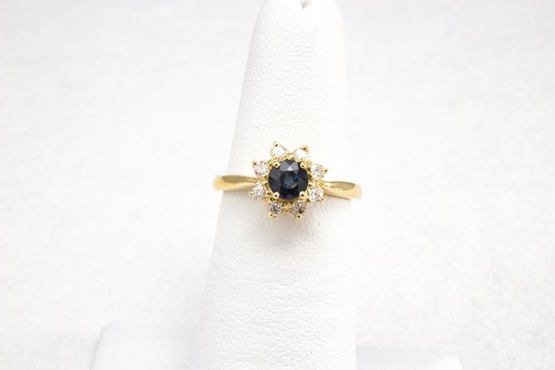 Sapphire and Diamond Ring