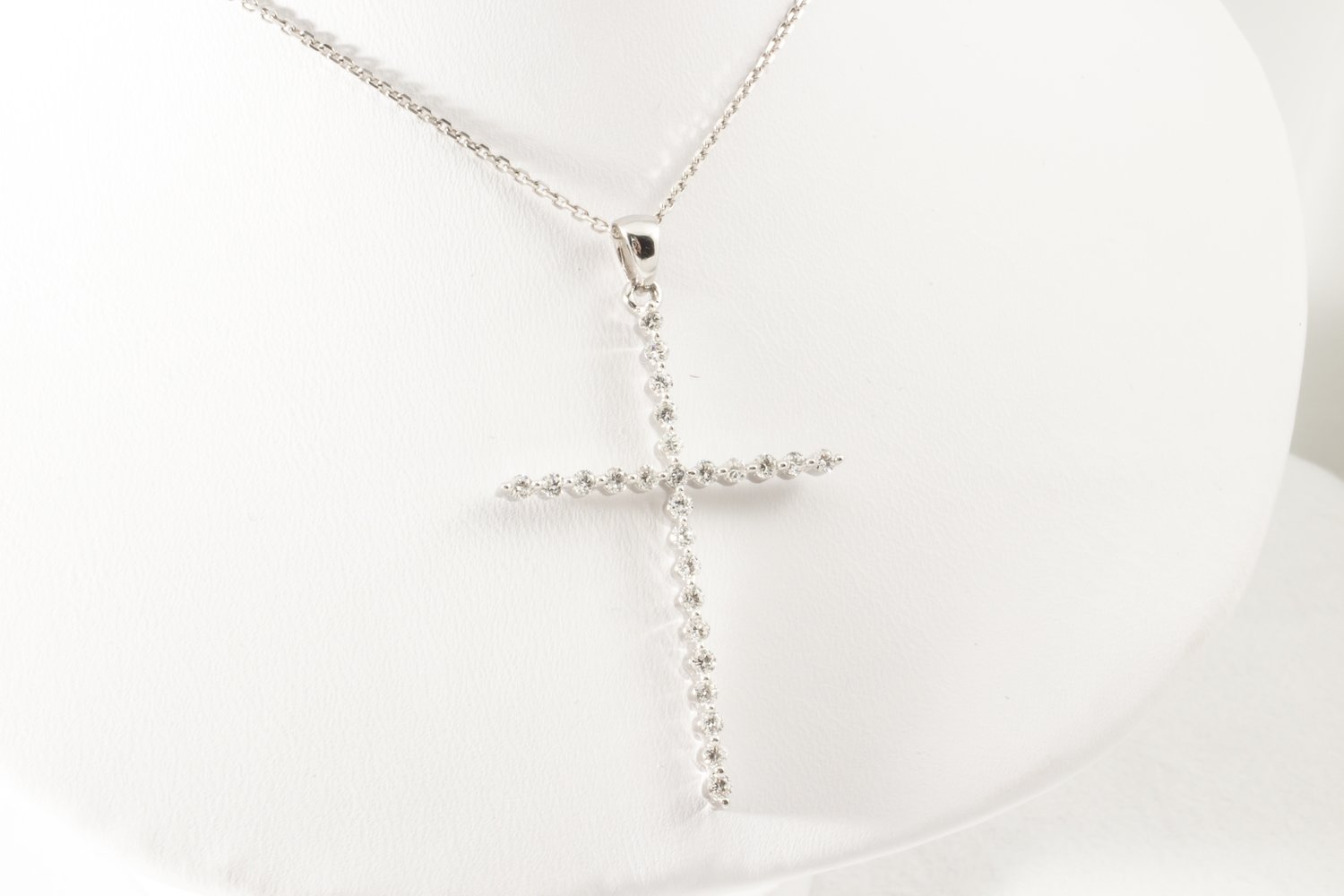 Diamond Cross Pendant with 20