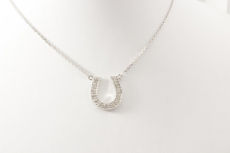 Horse Shoe Diamond Pendant