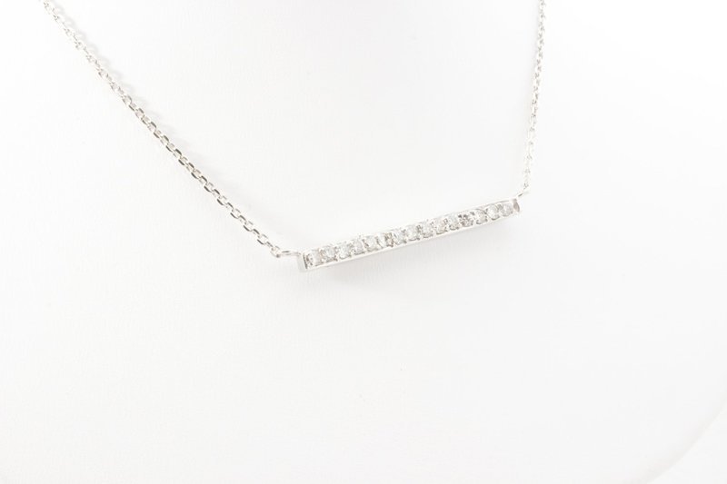 Diamond Bar Necklace