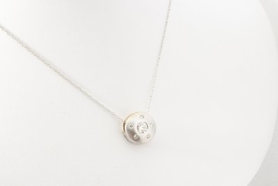 Circle Diamond Pendant with Chain