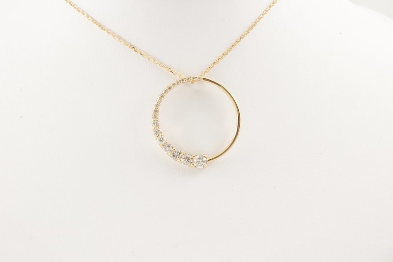 Circle Journey Diamond Pendant