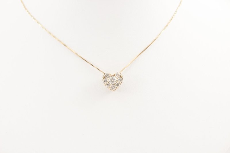 Diamond Heart Pendant with Chain