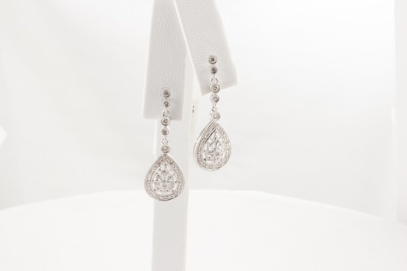 Diamond Dangle Earrings