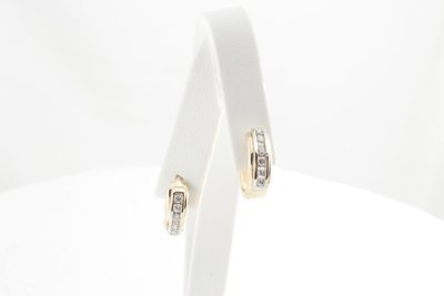 Diamond Hoop Earrings