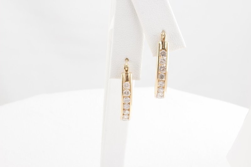 Diamond Hoop Earrings