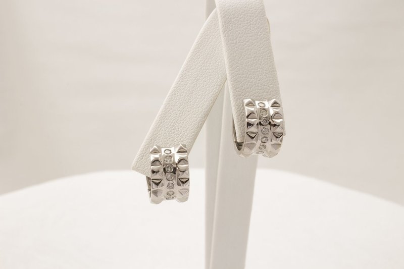 Diamond Hoop Earrings