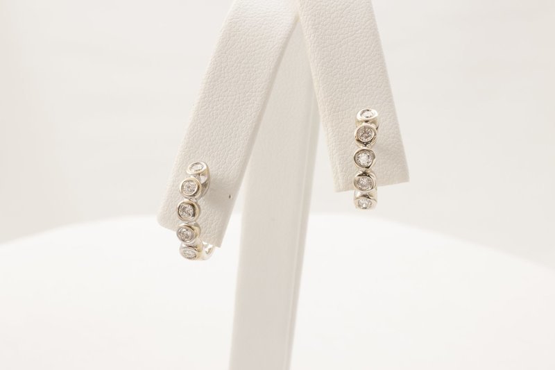 Diamond Hoop Earrings