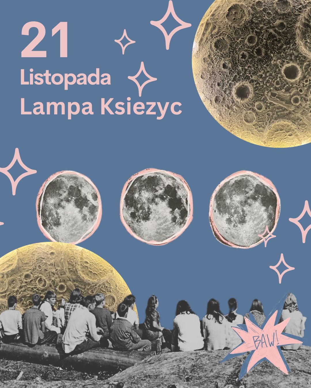 21 Listopada Lampa Księżyc