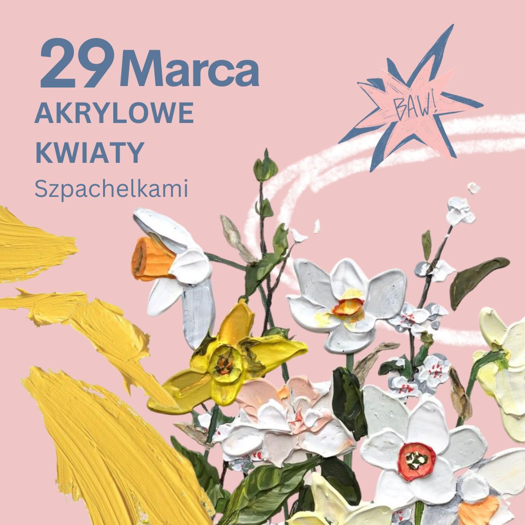 29 Marca Akrylowe Kwiaty Szpachelkami