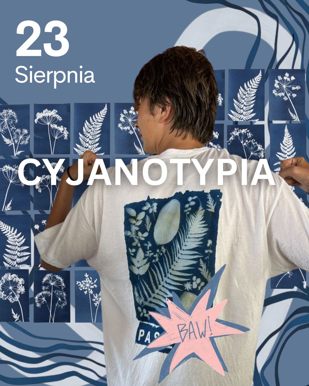 23 Sierpnia Cyjanotypia na koszulkach