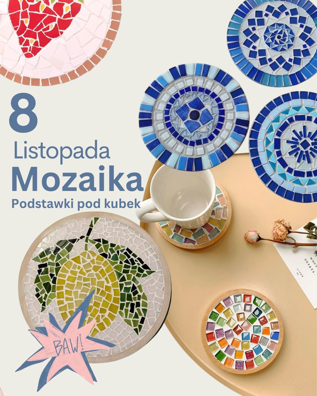 8 Listopada Mozaika Okrągła - Podstawka