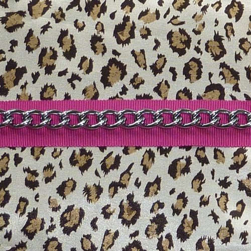 White leopard, Style: White leopard / pink, Size: Toy I (11&quot; x 2.5&quot;)