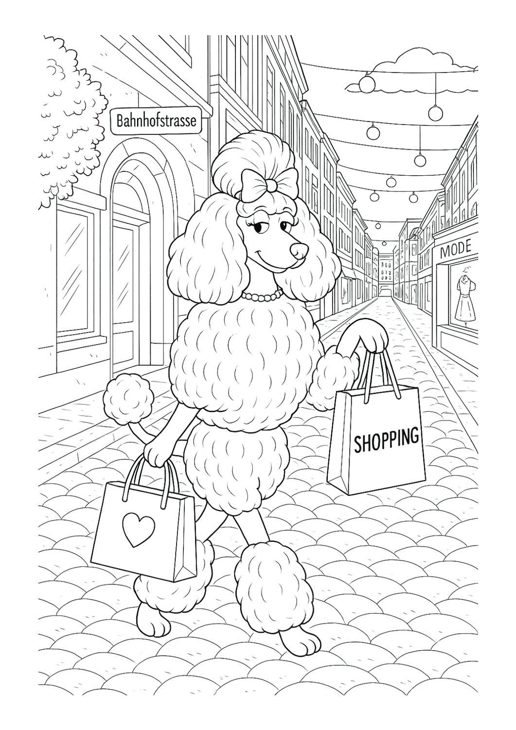 Poodeletta shopping on Bahnhofstrasse