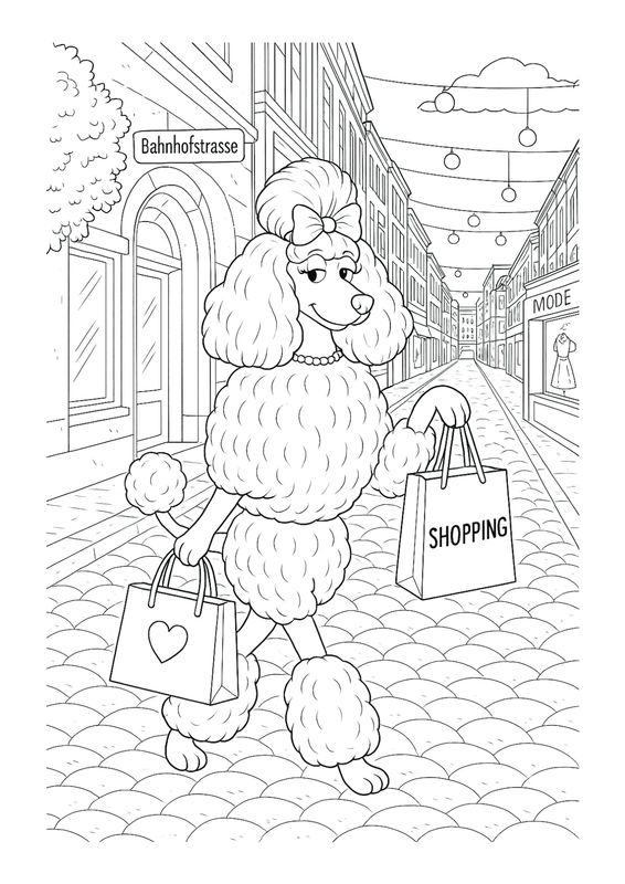 Poodeletta shopping on Bahnhofstrasse