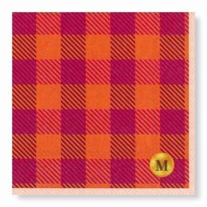 Candy Gingham Napkins – Cocktail
