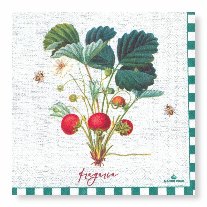 Strawberry Field Napkins – Cocktail