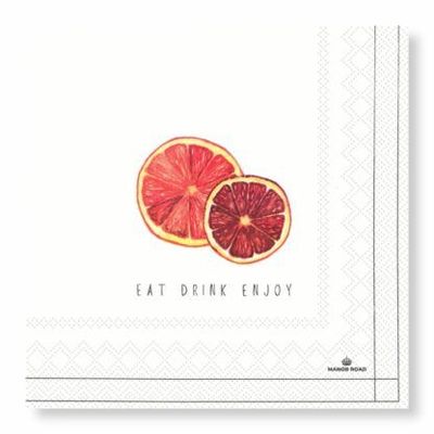 Blood Orange Napkins – Cocktail