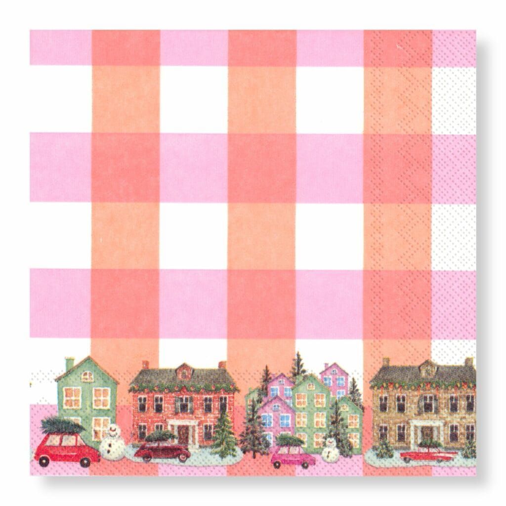The Village Pink Napkins – Cocktail