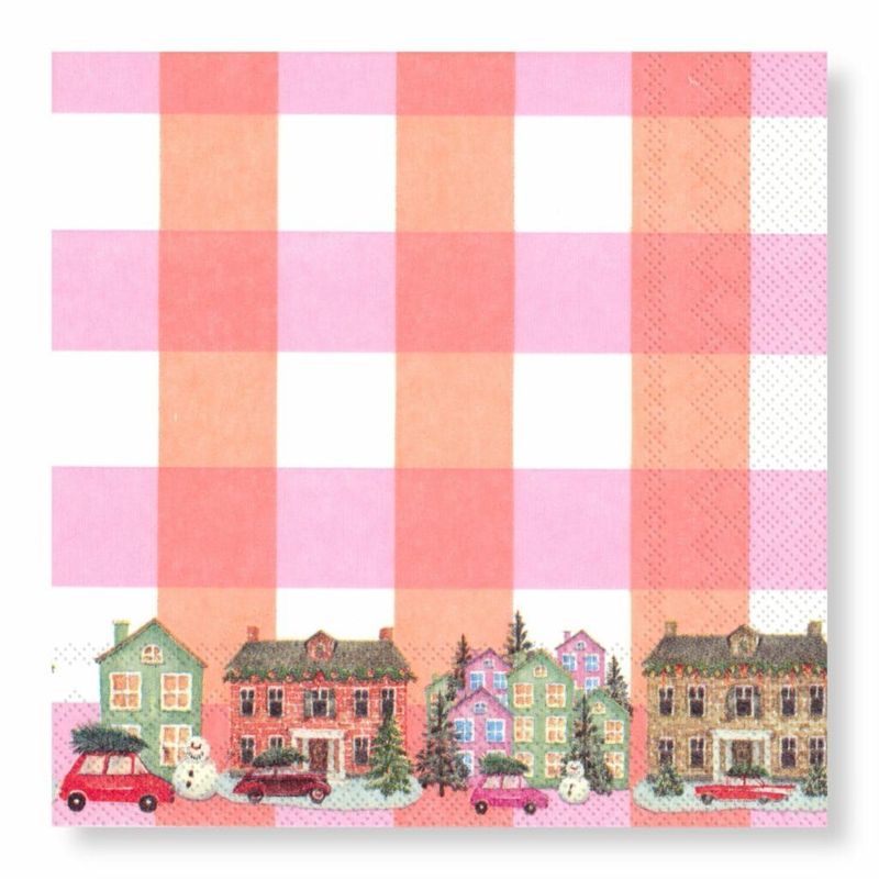 The Village Pink Napkins – Cocktail