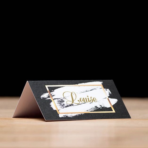 Black & White Framed - Place Card Settings