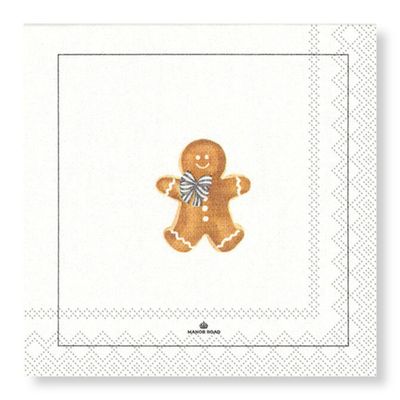 Gingerbread Man Napkins – Cocktail