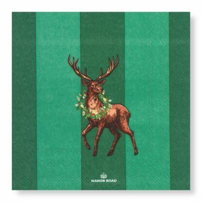 Mr Stag Green Napkins – Luncheon