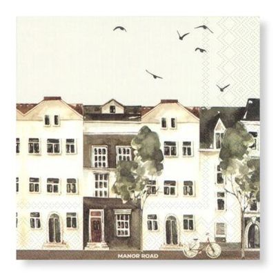 City Life Wreath Napkins – Luncheon