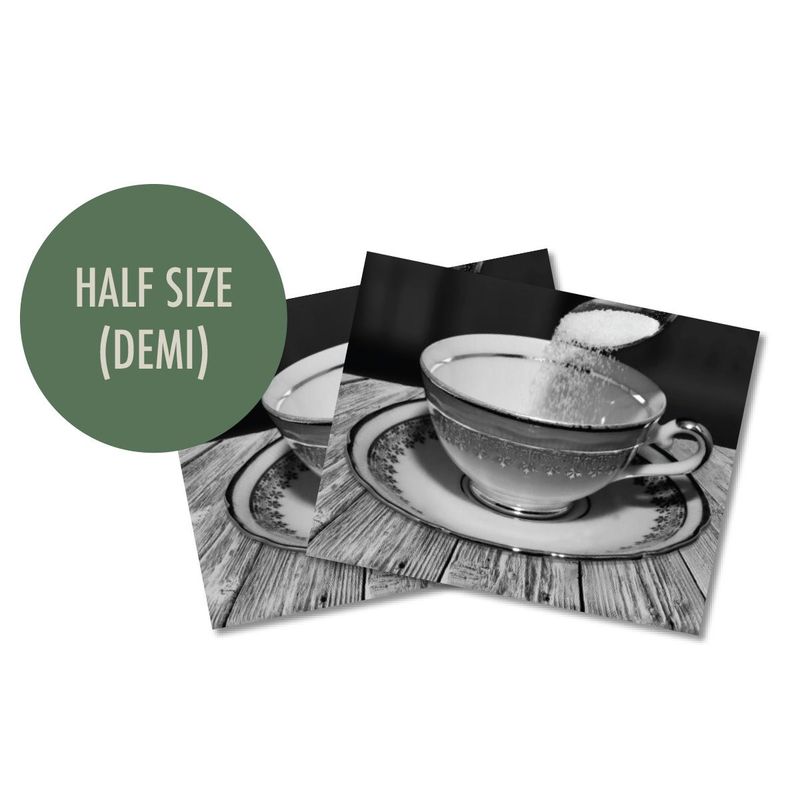 Start with a Cup of Tea - Half Size Gourmet Greaseproof Papers
