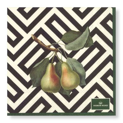 Manor Road - Cocktail Napkins 25cm