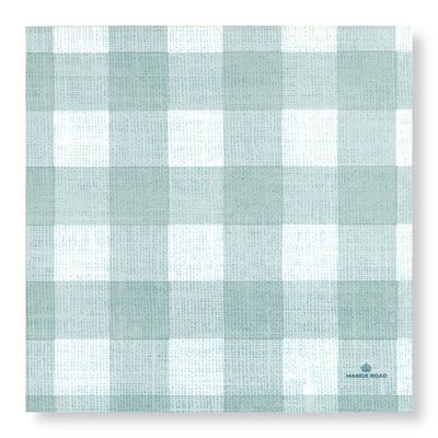 Linen (Gingham Duck Egg) Napkins – Dinner