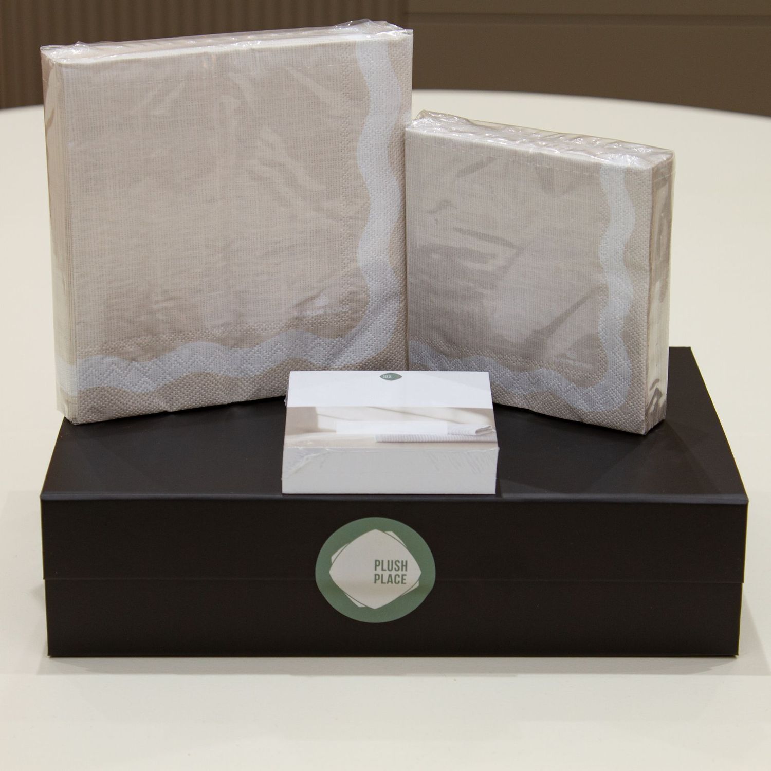 Plush Place Gift Box - Manor Road Linen Wave Beige