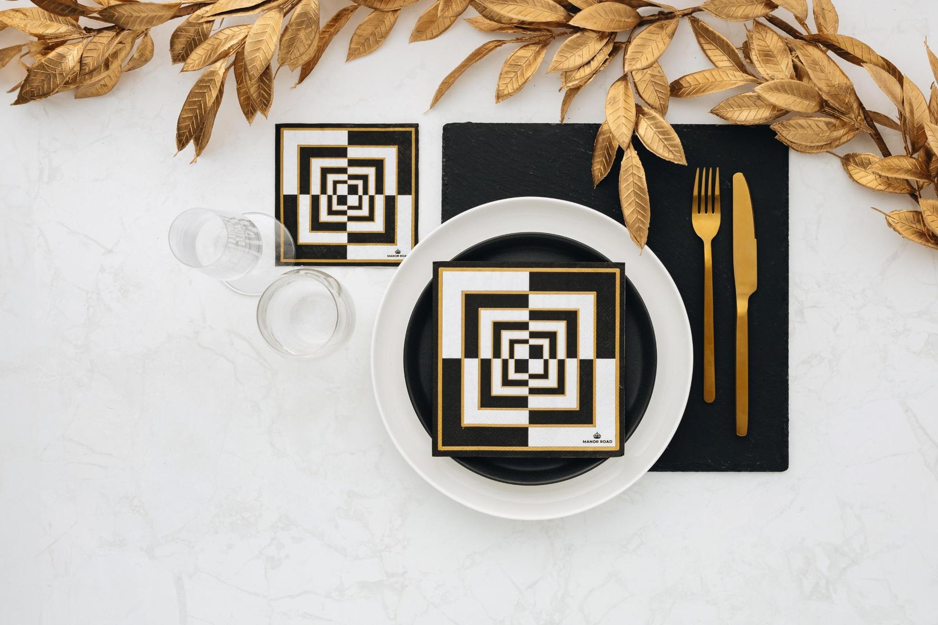 Stripe Deco Napkins – Luncheon