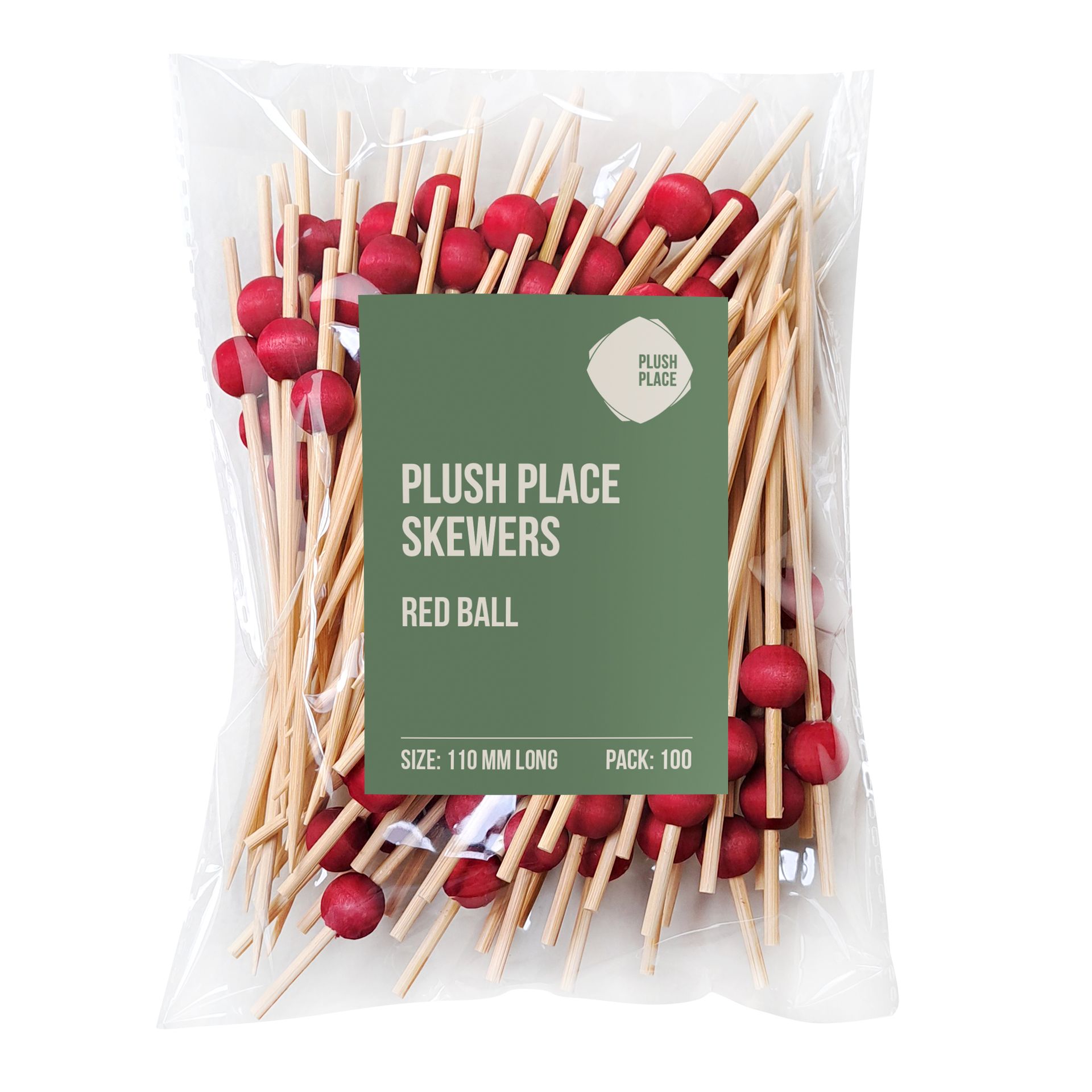 Plush Place Skewers - Red Ball