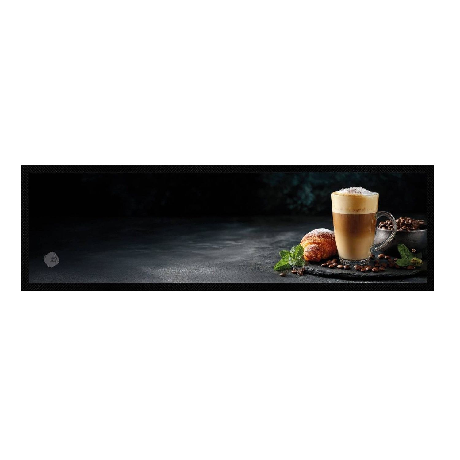Plush Place Coffee & Croissant - Bar Mat Large