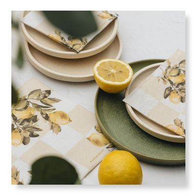 Manor Road - Cocktail Napkins 25cm