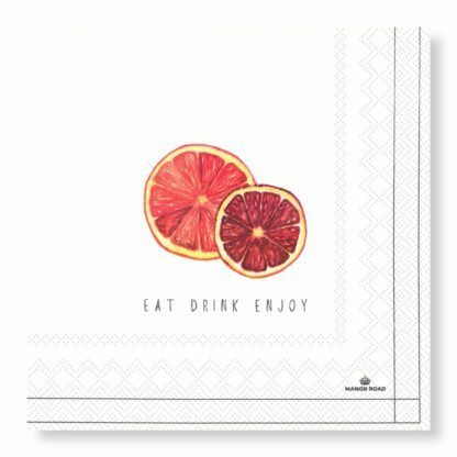 Blood Orange Napkins – Luncheon Blood Orange Napkins – Luncheon